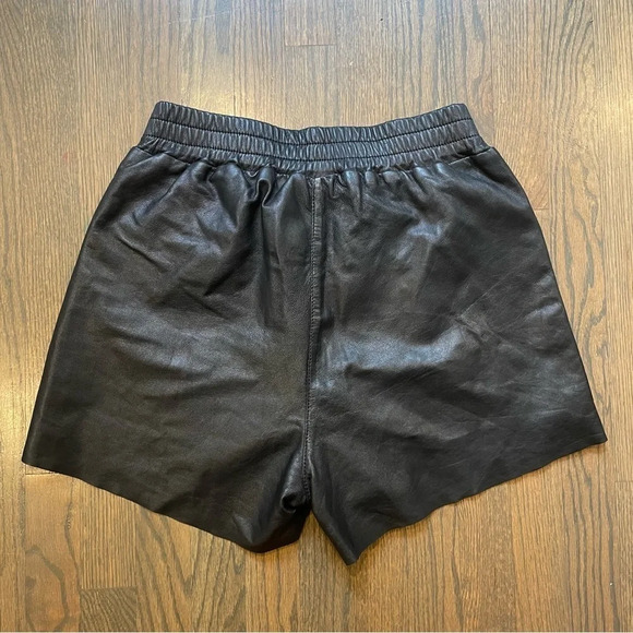MAURITIUS 100% Lamb Leather DIJA LEATHER SHORTS size 8 - Picture 10 of 11